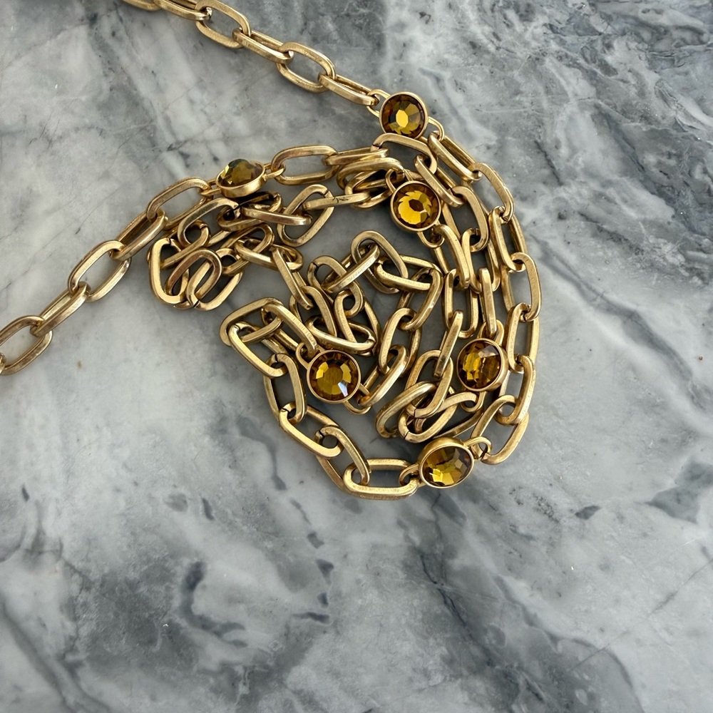 Zadig & Voltaire Gold Textured Clutch with Chain - Picture 6 of 8